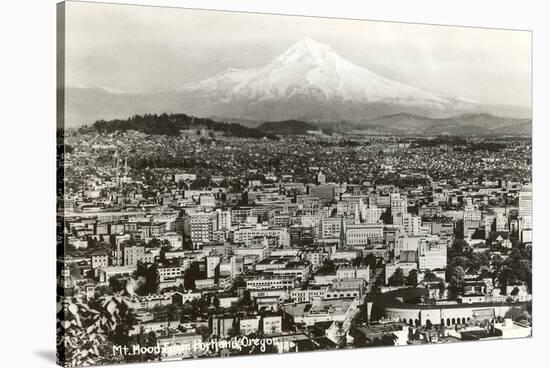 Mt. Hood over Portland, Oregon-null-Stretched Canvas