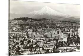 Mt. Hood over Portland, Oregon-null-Stretched Canvas