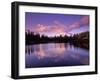 Mt. Hood Reflected in Mirror Lake, Oregon Cascades, USA-Janis Miglavs-Framed Premium Photographic Print