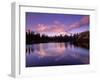 Mt. Hood Reflected in Mirror Lake, Oregon Cascades, USA-Janis Miglavs-Framed Premium Photographic Print