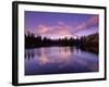 Mt. Hood Reflected in Mirror Lake, Oregon Cascades, USA-Janis Miglavs-Framed Photographic Print