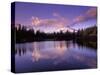 Mt Hood Reflected in Mirror Lake, Oregon Cascades, USA-Janis Miglavs-Stretched Canvas