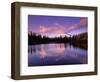 Mt. Hood Reflected in Mirror Lake, Oregon Cascades, USA-Janis Miglavs-Framed Photographic Print