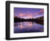 Mt. Hood Reflected in Mirror Lake, Oregon Cascades, USA-Janis Miglavs-Framed Photographic Print