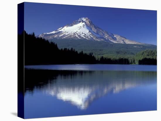 Mt. Hood Reflected in Trillium Lake, Oregon, USA-Jamie & Judy Wild-Stretched Canvas