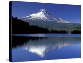 Mt. Hood Reflected in Trillium Lake, Oregon, USA-Jamie & Judy Wild-Stretched Canvas