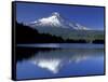 Mt. Hood Reflected in Trillium Lake, Oregon, USA-Jamie & Judy Wild-Framed Stretched Canvas