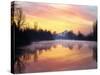 Mt. Hood Reflection at Sunrise-Steve Terrill-Stretched Canvas