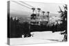 Mt. Hood Skiway to Timberline Lodge Photograph - Mt. Hood, OR-Lantern Press-Stretched Canvas