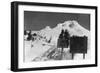 Mt. Hood Timberline Lodge Ski Lift Photograph - Mt. Hood, OR-Lantern Press-Framed Art Print