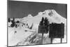 Mt. Hood Timberline Lodge Ski Lift Photograph - Mt. Hood, OR-Lantern Press-Mounted Art Print