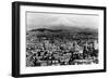 Mt. Hood View from Portland, Oregon Photograph - Portland, OR-Lantern Press-Framed Art Print