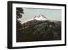 Mt. Jefferson, Oregon Mountain View - Mt. Jefferson, OR-Lantern Press-Framed Art Print