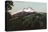 Mt. Jefferson, Oregon Mountain View - Mt. Jefferson, OR-Lantern Press-Stretched Canvas