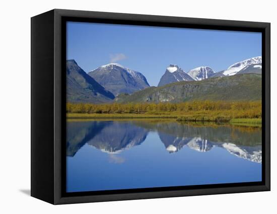 Mt. Kebnekaise, Sweden's Highest Mountain, (2117M), Laponia World Heritage Site, Lappland, Sweden-Gavin Hellier-Framed Stretched Canvas