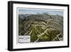 Mt. Lowe, California - Bird's Eye View of Mountain-Lantern Press-Framed Art Print