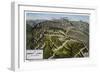 Mt. Lowe, California - Bird's Eye View of Mountain-Lantern Press-Framed Art Print