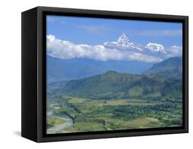 Mt. Machapuchare (Machhapuchhre) 7059M, 'The Fishtail' Peak, Himalayas, Nepal-Gavin Hellier-Framed Stretched Canvas