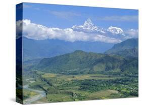 Mt. Machapuchare (Machhapuchhre) 7059M, 'The Fishtail' Peak, Himalayas, Nepal-Gavin Hellier-Stretched Canvas