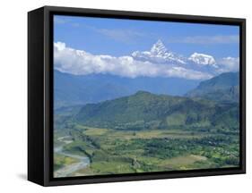 Mt. Machapuchare (Machhapuchhre) 7059M, 'The Fishtail' Peak, Himalayas, Nepal-Gavin Hellier-Framed Stretched Canvas