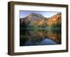 Mt. Magog Reflected in White Pine Lake at Sunrise, Wasatch-Cache National Forest, Utah, USA-Scott T^ Smith-Framed Photographic Print