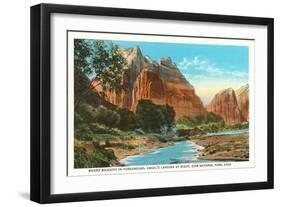 Mt. Majestic, Zion National Park, Utah-null-Framed Art Print