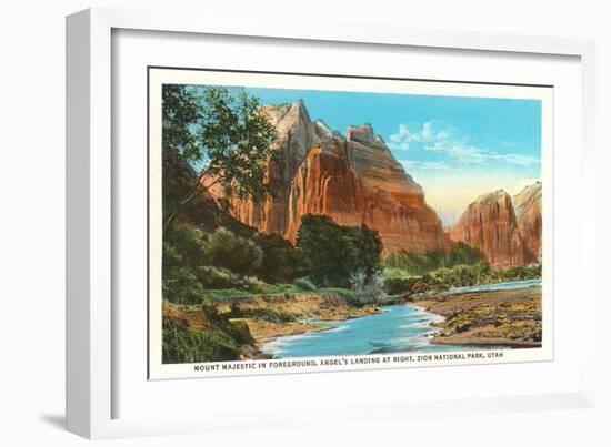 Mt. Majestic, Zion National Park, Utah-null-Framed Art Print