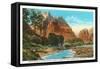 Mt. Majestic, Zion National Park, Utah-null-Framed Stretched Canvas