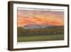 Mt. Mansfield at Sunset, Vermont-null-Framed Art Print