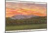 Mt. Mansfield at Sunset, Vermont-null-Mounted Art Print