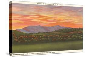 Mt. Mansfield at Sunset, Vermont-null-Stretched Canvas