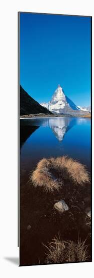 Mt Matterhorn and Riffel Lake Switzerland-null-Mounted Premium Photographic Print