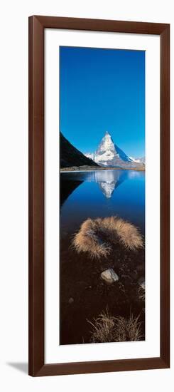 Mt Matterhorn and Riffel Lake Switzerland-null-Framed Photographic Print