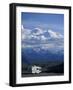 Mt. McKinley and RV, Denali National Park, Alaska, USA-Hugh Rose-Framed Photographic Print