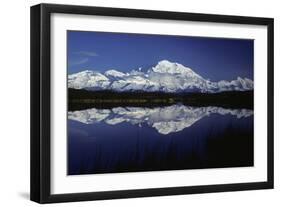 Mt, Mckinley (Denali) from Reflection Pond, Denali-null-Framed Premium Photographic Print