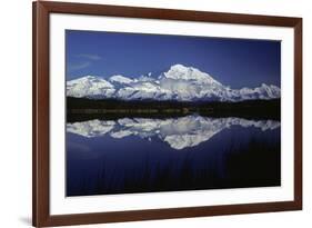 Mt, Mckinley (Denali) from Reflection Pond, Denali-null-Framed Photographic Print
