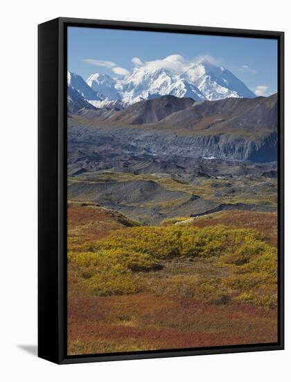 Mt. Mckinley, Denali National Park, Alaska, USA-Hugh Rose-Framed Stretched Canvas