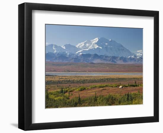 Mt. Mckinley, Denali National Park, Alaska, USA-Hugh Rose-Framed Photographic Print