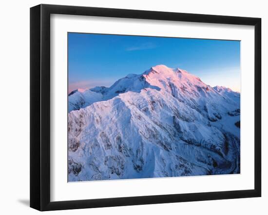 Mt. McKinley Peak, Denali National Park, Alaska, USA-Dee Ann Pederson-Framed Premium Photographic Print