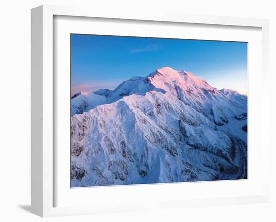 Mt. McKinley Peak, Denali National Park, Alaska, USA-Dee Ann Pederson-Framed Premium Photographic Print