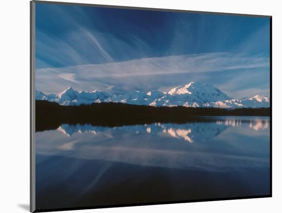 Mt. McKinley Reflecting In Reflection Pond, Denali National Park, Alaska, USA-Dee Ann Pederson-Mounted Photographic Print