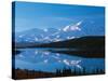 Mt. McKinley Reflecting In Wonder Lake, Denali National Park, Alaska, USA-Dee Ann Pederson-Stretched Canvas