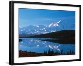 Mt. McKinley Reflecting In Wonder Lake, Denali National Park, Alaska, USA-Dee Ann Pederson-Framed Photographic Print