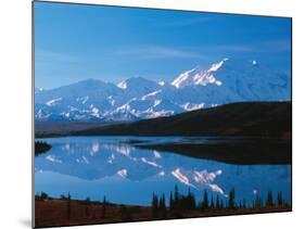 Mt. McKinley Reflecting In Wonder Lake, Denali National Park, Alaska, USA-Dee Ann Pederson-Mounted Photographic Print