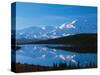 Mt. McKinley Reflecting In Wonder Lake, Denali National Park, Alaska, USA-Dee Ann Pederson-Stretched Canvas