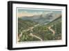 Mt. Mitchell Range-null-Framed Art Print