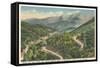 Mt. Mitchell Range-null-Framed Stretched Canvas