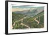 Mt. Mitchell Range-null-Framed Art Print