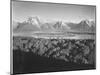 Mt. Moran And Jackson Lake From Signal Hill Grand "Teton NP" Wyoming. 1933-1942-Ansel Adams-Mounted Art Print