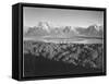 Mt. Moran And Jackson Lake From Signal Hill Grand "Teton NP" Wyoming. 1933-1942-Ansel Adams-Framed Stretched Canvas